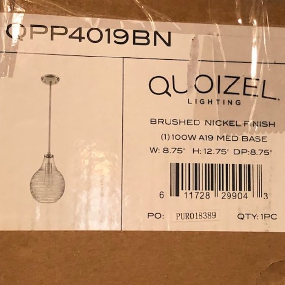 QUOIZEL Pendant Light - Picture 2 of 2